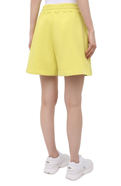 Хлопковые шорты MSGM желтого цвета по цене 15600 руб., арт. 3041MDB60 217299, фото 4 Хлопковые шорты MSGM, арт. 3041MDB60 217299, фото 4