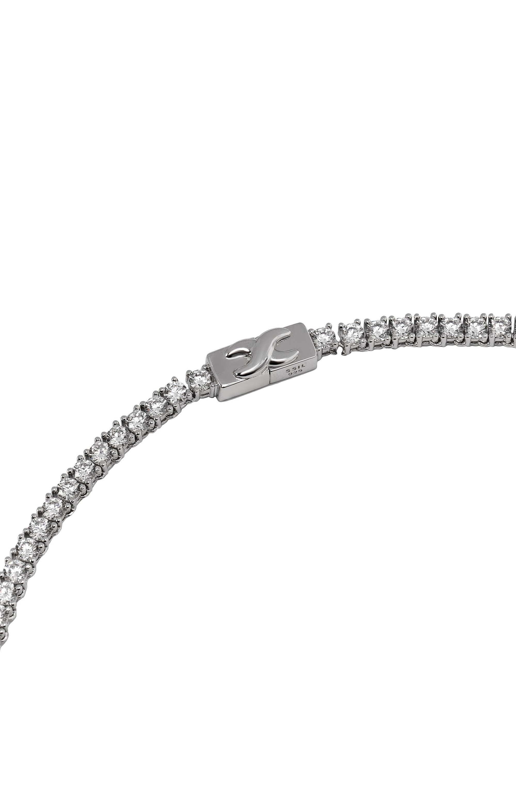 Колье SSIL серебряного цвета по цене 75650 руб., арт. SS24SNC043WGFFFMT, фото 4 Колье SSIL, арт. SS24SNC043WGFFFMT, фото 4