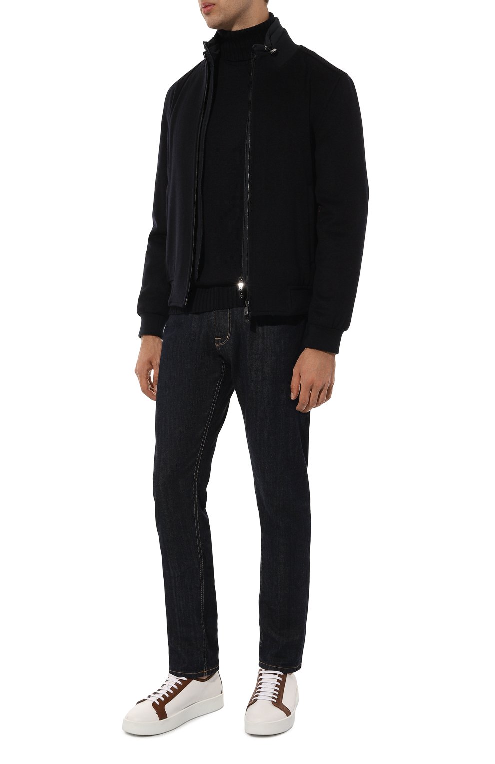 Бомбер CORNELIANI темно-синего цвета по цене 111500 руб., арт. 94L5R1-9420149, фото 2 Бомбер CORNELIANI, арт. 94L5R1-9420149, фото 2