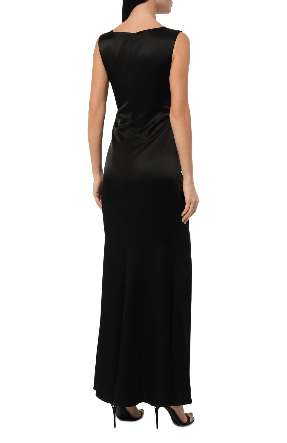 Платье KITON черного цвета по цене 376000 руб., арт. D56327K04S4607, фото 4 Платье KITON, арт. D56327K04S4607, фото 4