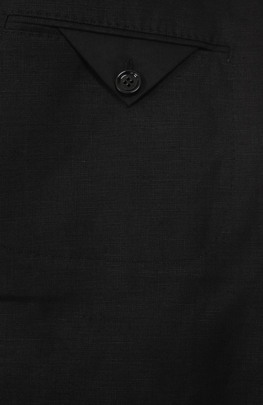 Льняной пиджак Dolce & Gabbana G2QS6T/FU4MC Чёрный  G2QS6T/FU4MC Фото 8