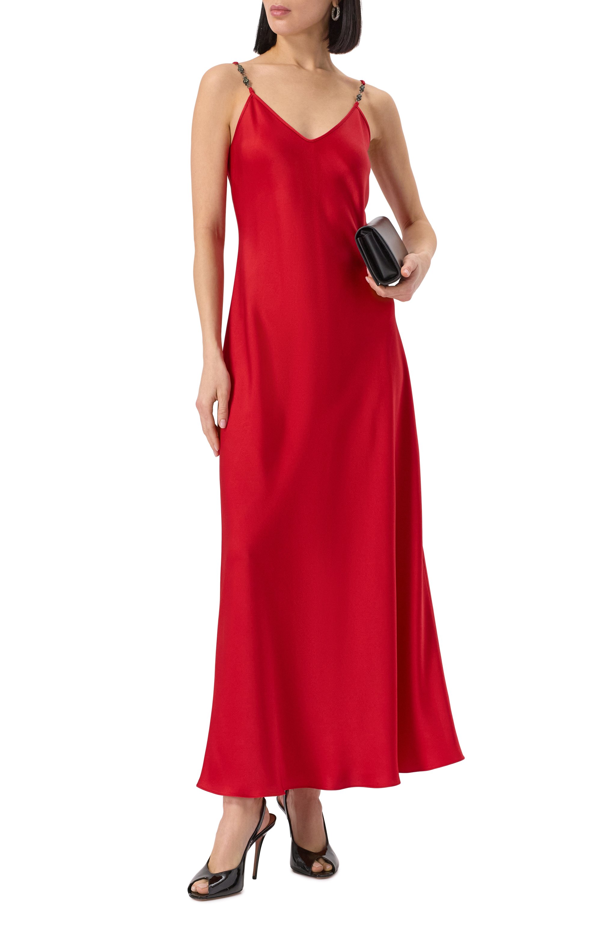 Атласное платье MAX MARA STUDIO, арт. RIVE, фото 2