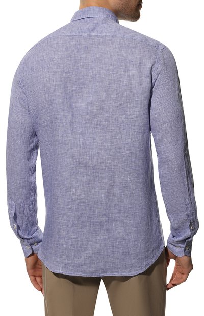 Льняная рубашка BROUBACK синего цвета по цене 18150 руб., арт. ASC-AUGUSTA-38/ATENE, фото 4 Льняная рубашка BROUBACK, арт. ASC-AUGUSTA-38/ATENE, фото 4