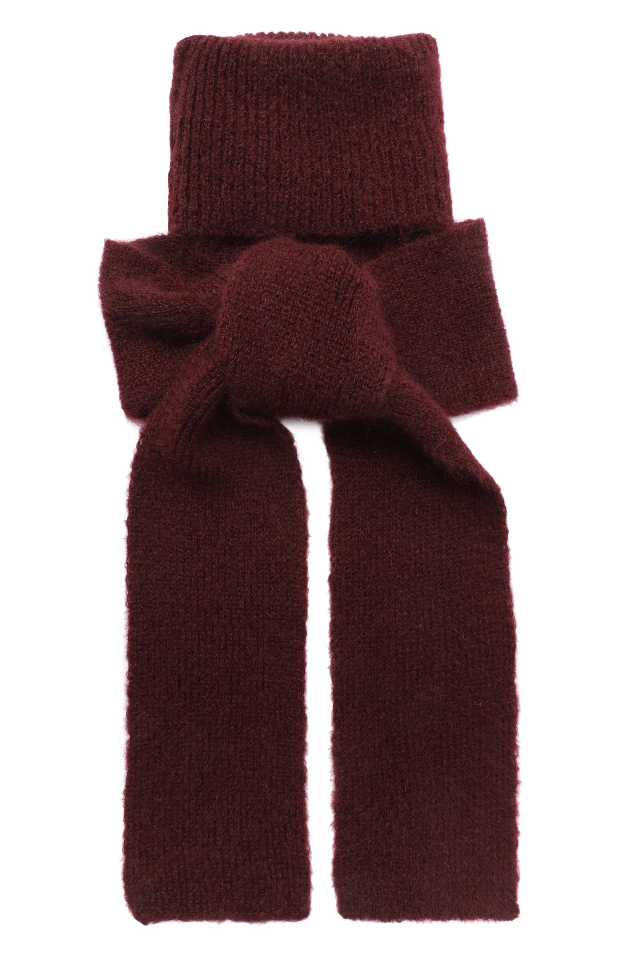 Шарф из мохера DRIES VAN NOTEN бордового цвета по цене 42850 руб., арт. 011255-2733-359, фото 1 Шарф из мохера DRIES VAN NOTEN, арт. 011255-2733-359, фото 1