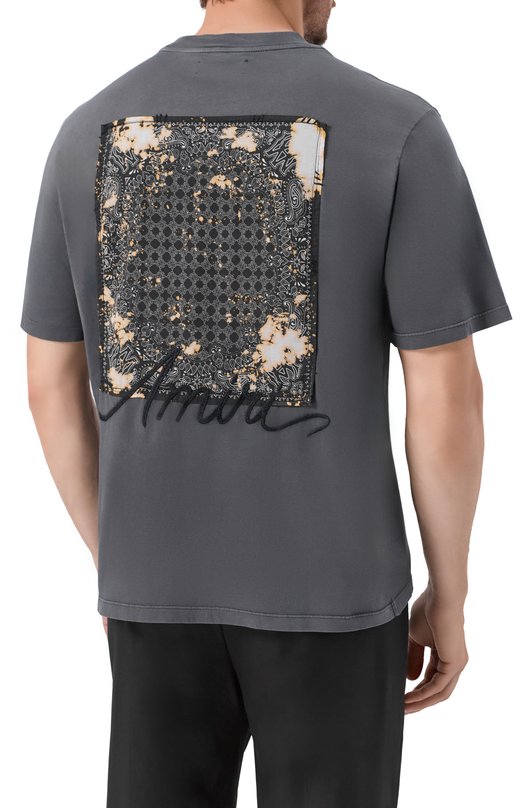 Хлопковая футболка Amiri AMJYTE1197 Серый  AMJYTE1197 Фото 4