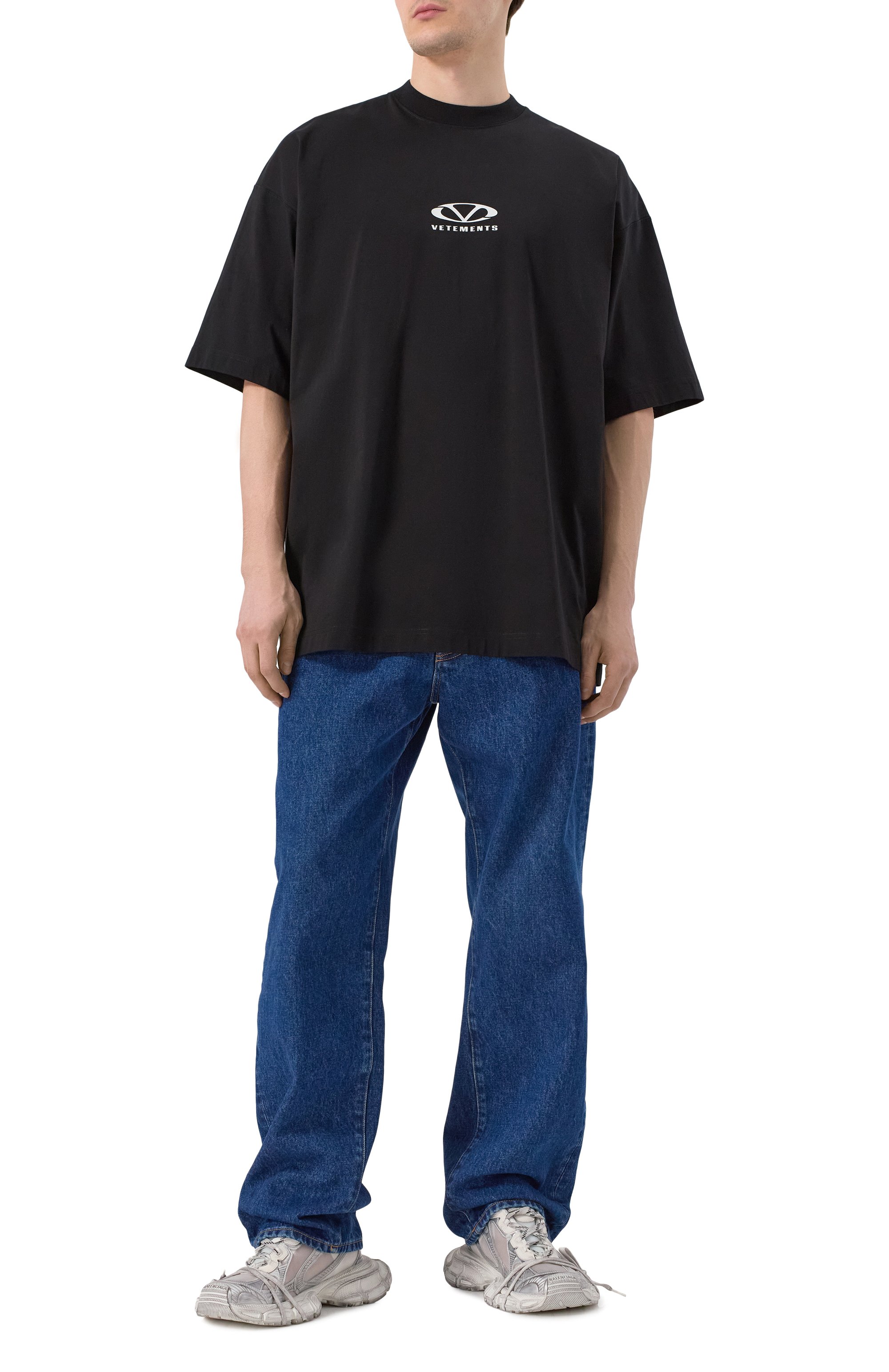 Хлопковая футболка VETEMENTS, арт. UA66TR605BW, фото 6