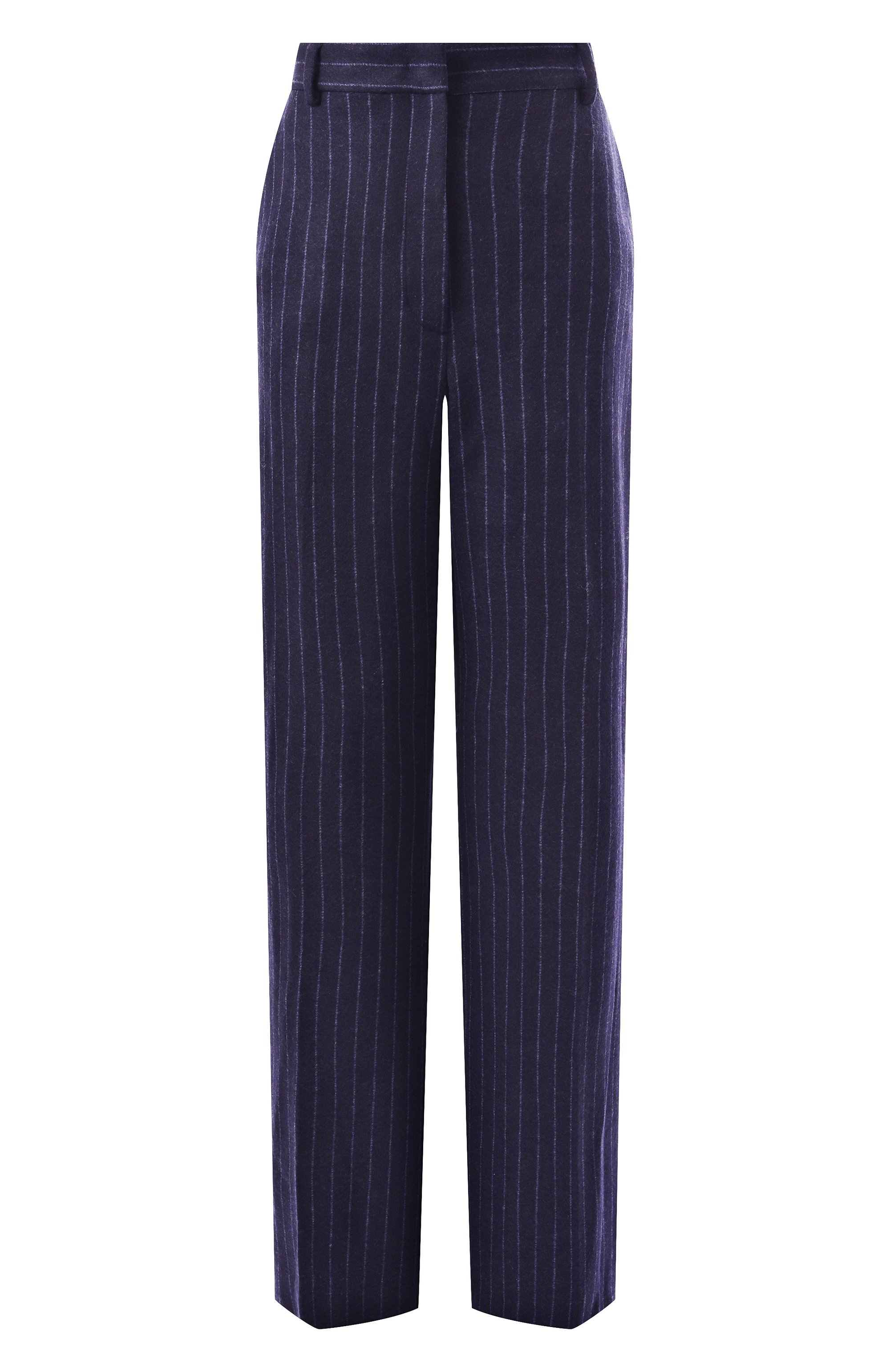 Шерстяные брюки MVST темно-синего цвета по цене 108000 руб., арт. TR0USERVBC9030.811/10, фото 1 Шерстяные брюки MVST, арт. TR0USERVBC9030.811/10, фото 1