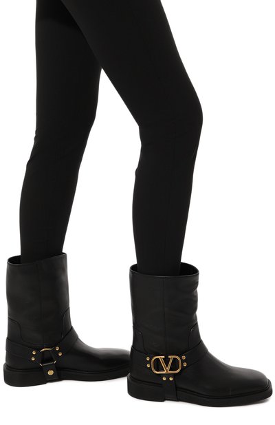 Кожаные ботинки vlogo signature VALENTINO, арт. 5W2S0JK6/DSH, фото 3