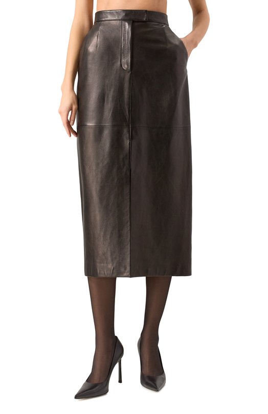 Кожаная юбка MVST ZBET-Y343-2/Z2759-2 Чёрный  ZBET-Y343-2/Z2759-2 Фото 3