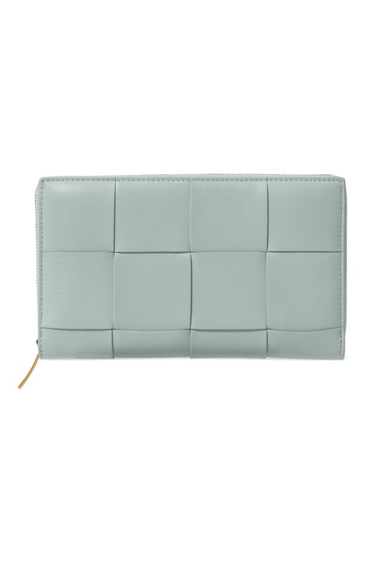 Кожаный кошелек Bottega Veneta 750259/VCQC1 Голубой 750259/VCQC1