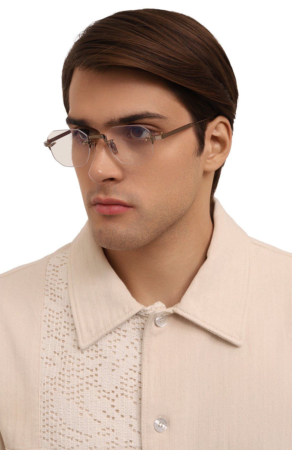 Оправа AKONI золотого цвета по цене 123000 руб., арт. AKX-308B, фото 3 Оправа AKONI, арт. AKX-308B, фото 3