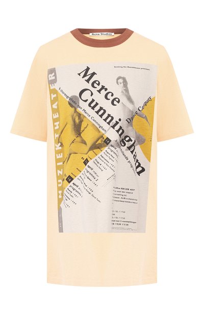 Женская хлопковая футболка ACNE STUDIOS, арт. AL0076