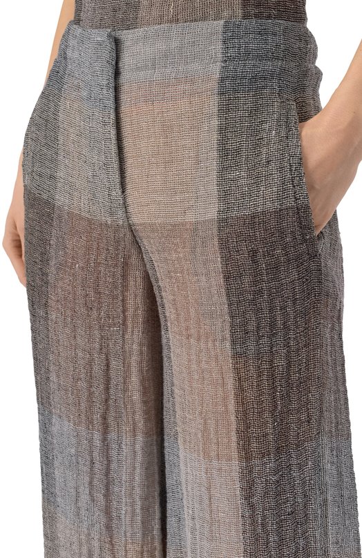 Льняные брюки Giorgio Armani GW000642/TE13792 Разноцветный  GW000642/TE13792 Фото 5