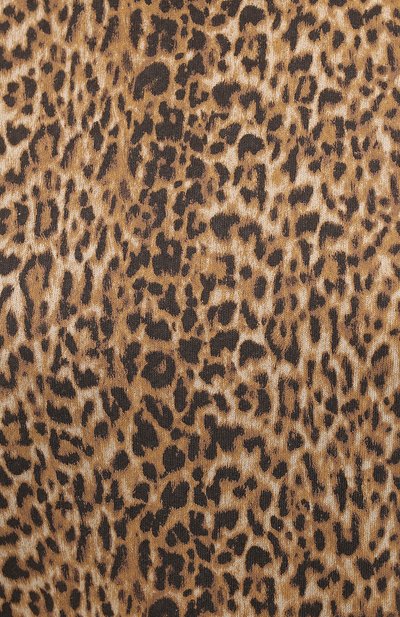 Хлопковая футболка SAINT LAURENT леопардового цвета по цене 59350 руб., арт. 635793/YBWK2, фото 5 Хлопковая футболка SAINT LAURENT, арт. 635793/YBWK2, фото 5