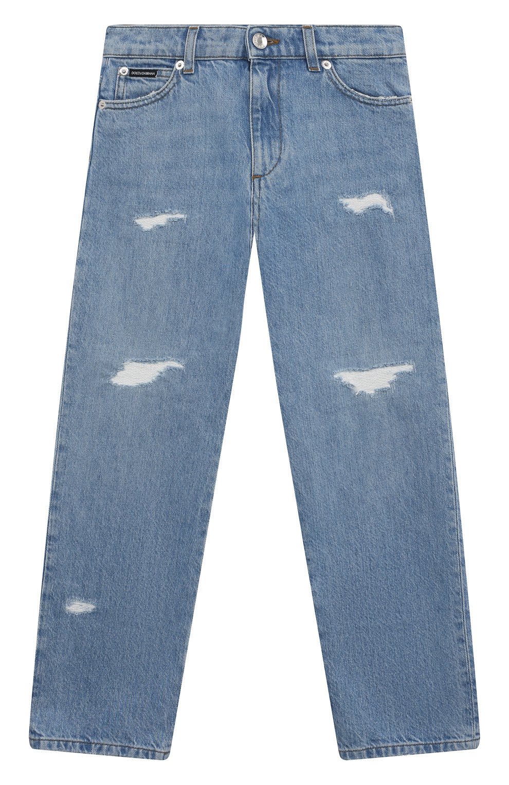 Джинсы DOLCE & GABBANA голубого цвета по цене 45250 руб., арт. L42F44/LDB88, фото 1 Джинсы DOLCE & GABBANA, арт. L42F44/LDB88, фото 1