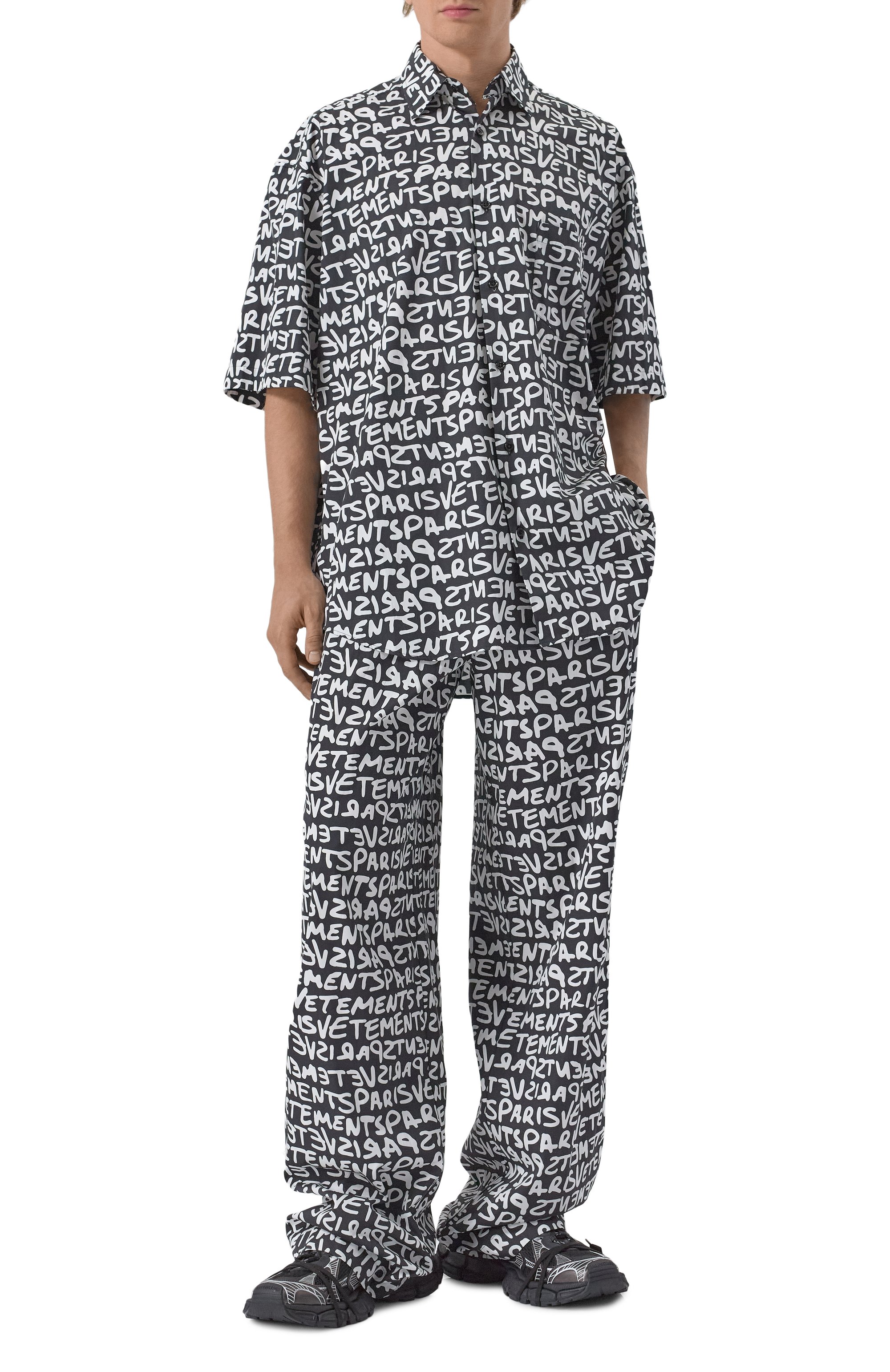 Хлопковые брюки VETEMENTS, арт. UE64PA240BW, фото 2