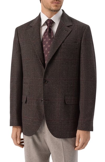Пиджак из шелка и шерсти BRUNELLO CUCINELLI, арт. MV4647BTD, фото 3