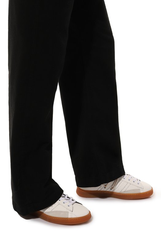 

Кожаные кеды Stripeless Hidnander, Белый