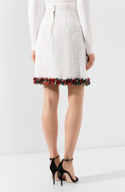 Юбка из смеси хлопка и вискозы DOLCE & GABBANA, арт. F4BK8T/FUM9I, фото 4
