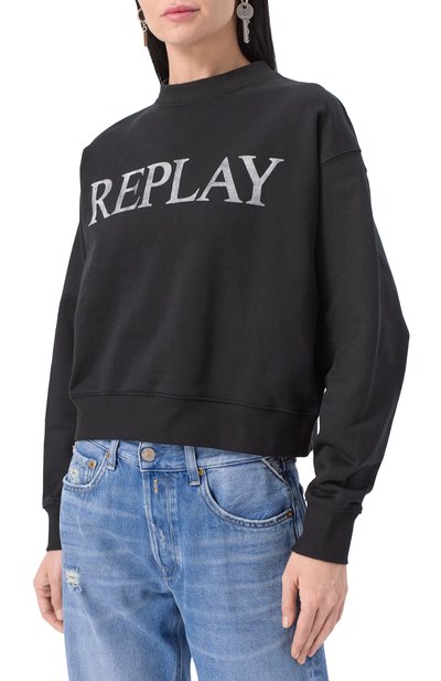 Хлопковый свитшот REPLAY, арт. W3461A.000.23802, фо�то 3