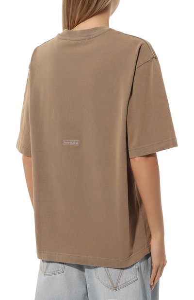 Хлопковая футболка ACNE STUDIOS, арт. FN-UX-TSHI000018, фото 4