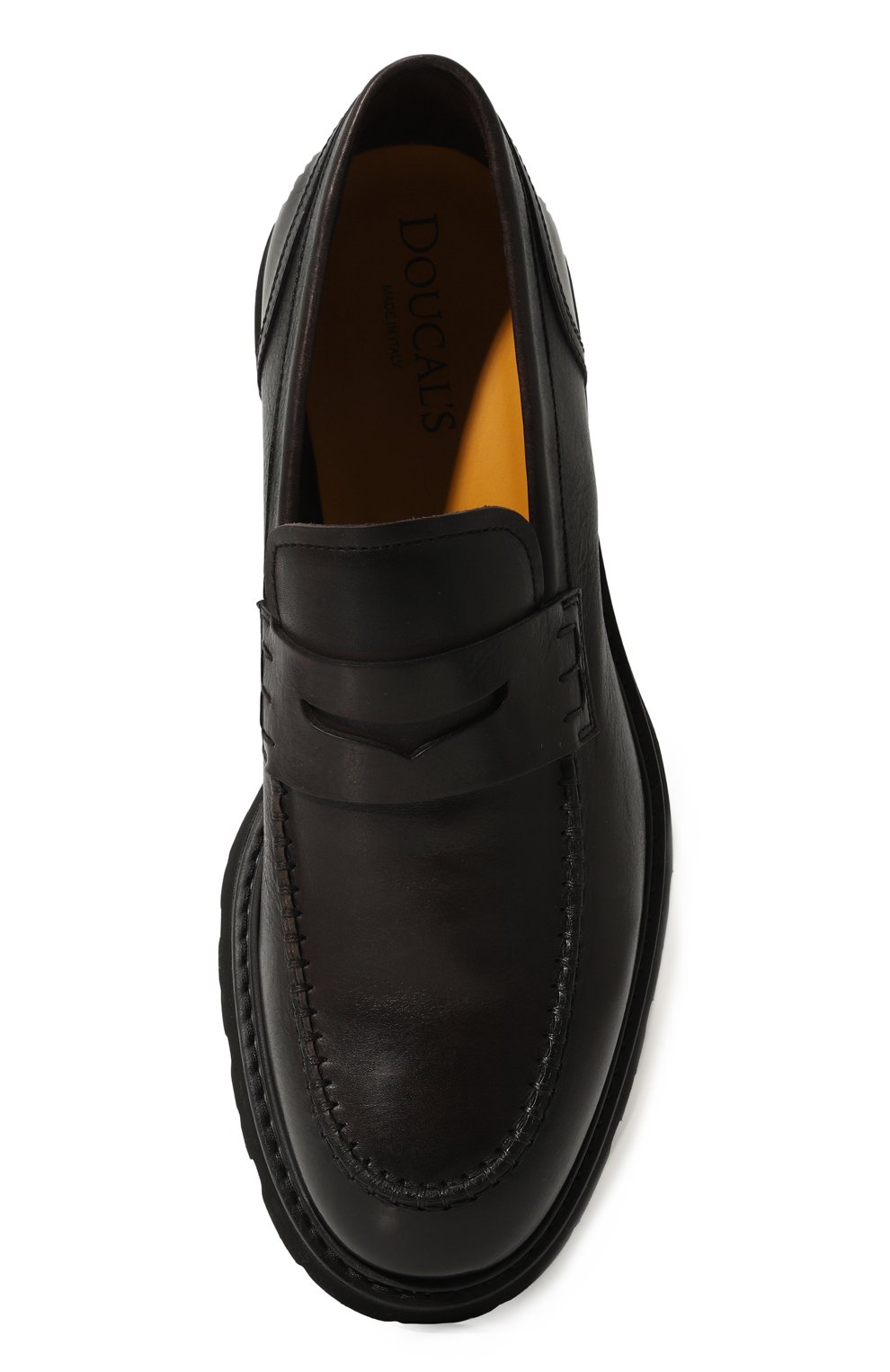 Кожаные пенни-лоферы DOUCAL'S, арт. DU3364G0TNUF188N, фото 6