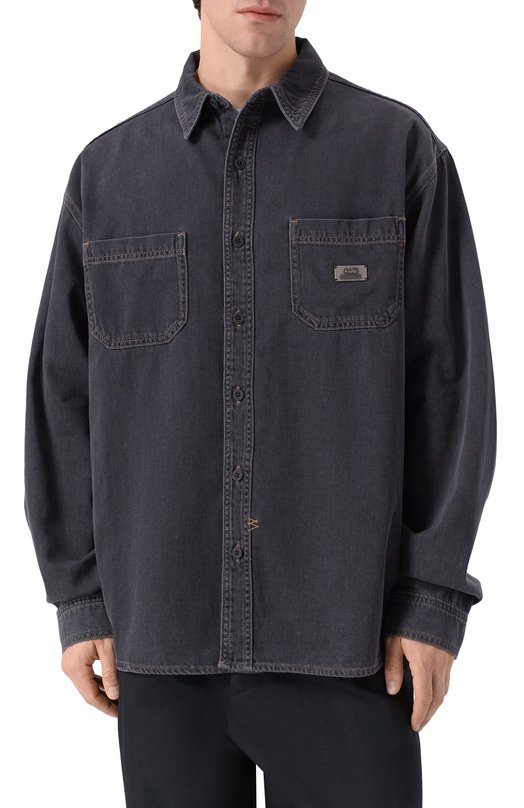 Джинсовая рубашка Ksubi MFA25SH014 Серый  MFA25SH014 Фото 3