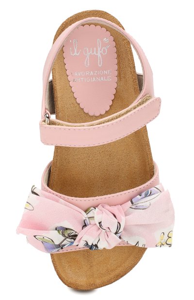 Кожаные босоножки IL GUFO розового цвета по цене 20750 руб., арт. G535/VITELL0 NAPPAC0/27-30, фото 4 Кожаные босоножки IL GUFO, арт. G535/VITELL0 NAPPAC0/27-30, фото 4