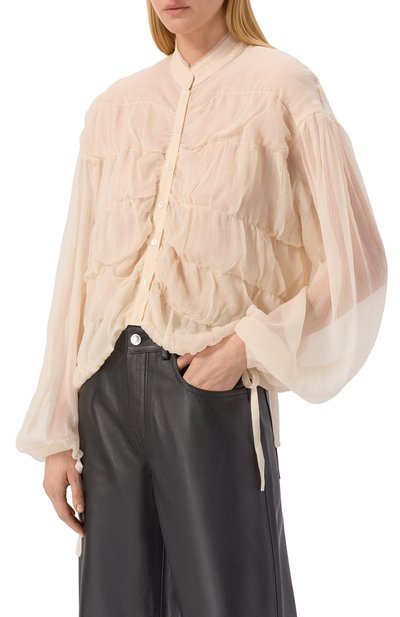 Шелковая блузка ISABEL BENENATO, арт. DW935S26, фото 3