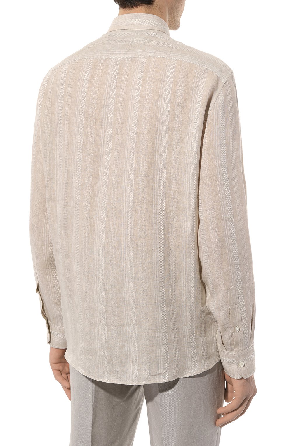 Льняная рубашка BRUNELLO CUCINELLI, арт. MM6510626, фото 4