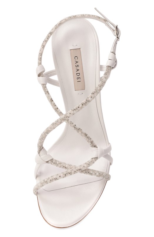 Комбинированные босоножки Julia Itaca 100 Casadei 1L472B1001/ITACA Белый  1L472B1001/ITACA Фото 6