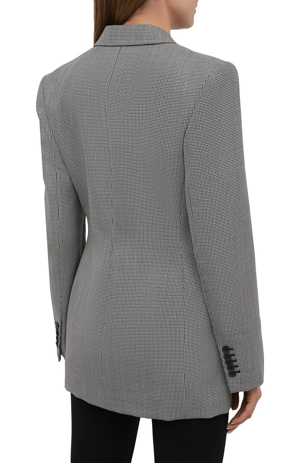 Шерстяной жакет WARDROBE.NYC черно-белого цвета по цене 127000 руб., арт. W4015HTPC, фото 4 Шерстяной жакет WARDROBE.NYC, арт. W4015HTPC, фото 4
