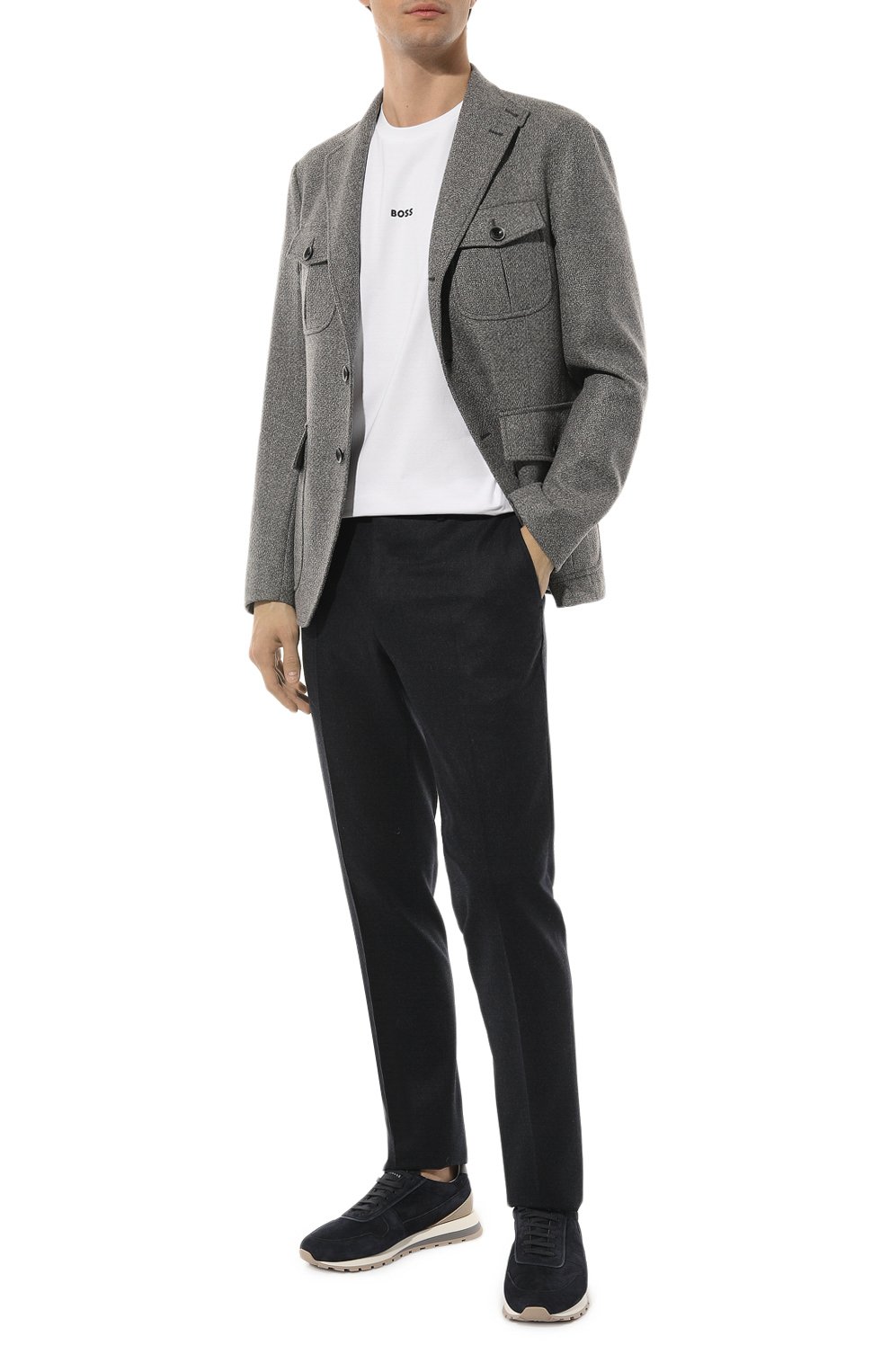 Хлопковая футболка BOSS ORANGE, арт. 50473278, фото 2