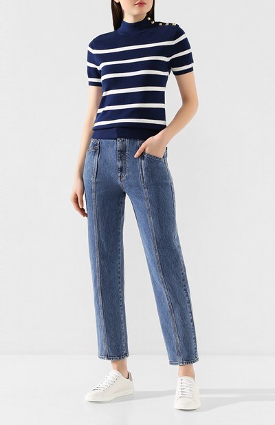 Топ из смеси шелка и вискозы POLO RALPH LAUREN темно-синего цвета по цене 21200 руб., арт. 211791047, фото 2 Топ из смеси шелка и вискозы POLO RALPH LAUREN, арт. 211791047, фото 2