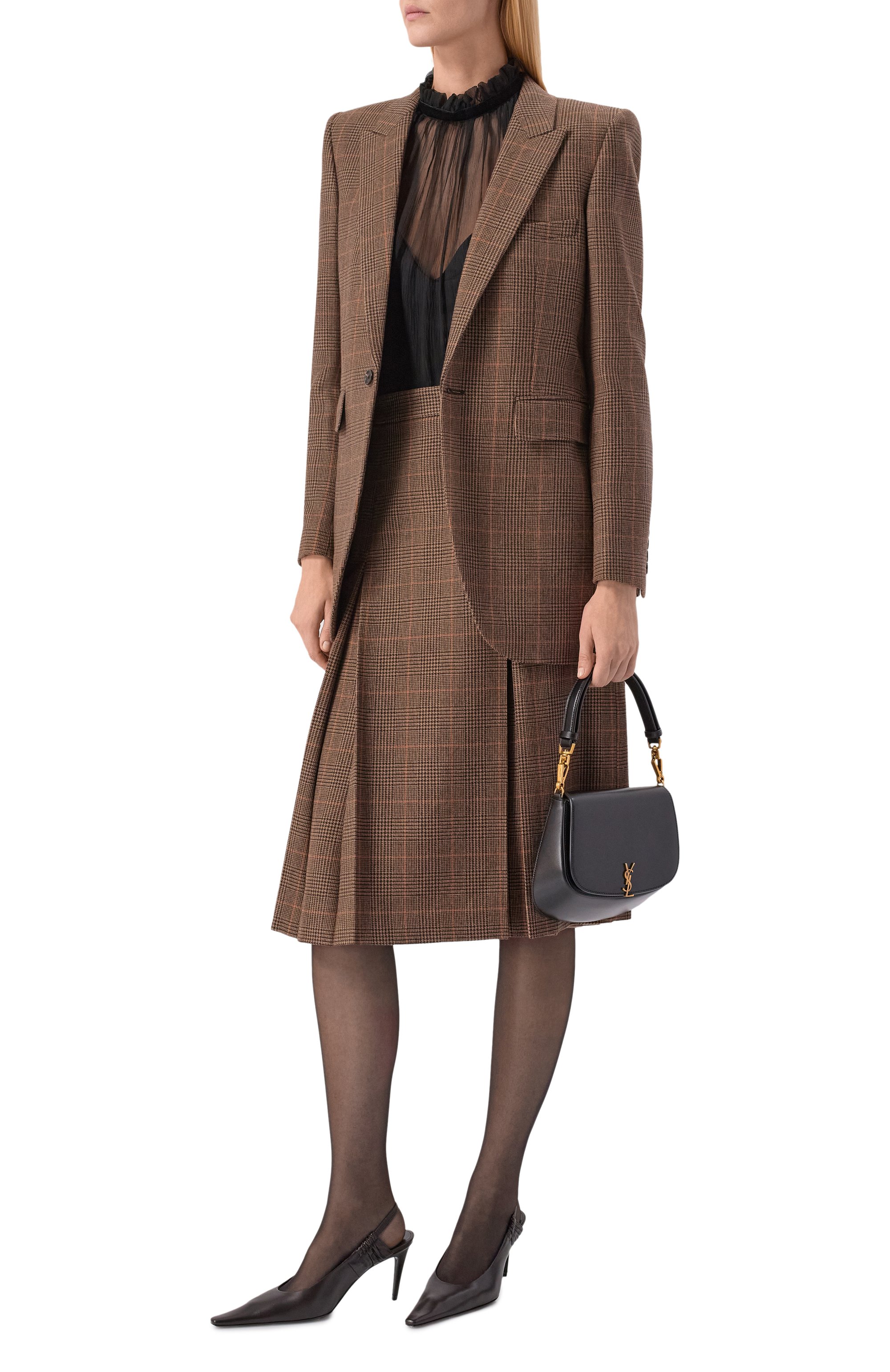 Кожаные туфли anne-marie 75 SAINT LAURENT, арт. 841183/AADF1, фото 3