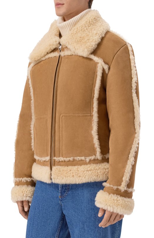 Дубленка из овчины Dolce & Gabbana G9BQNL/FUP91 Бежевый  G9BQNL/FUP91 Фото 3