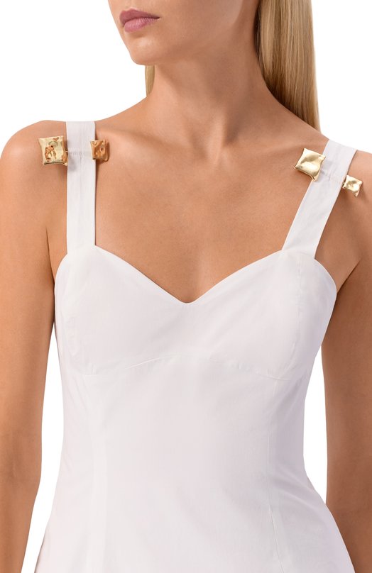 Хлопковое платье Daname 626SS6861P Белый  626SS6861P Фото 4