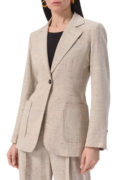 Жакет из вискозы и льна ERIKA CAVALLINI, арт. P5S006, фото 3