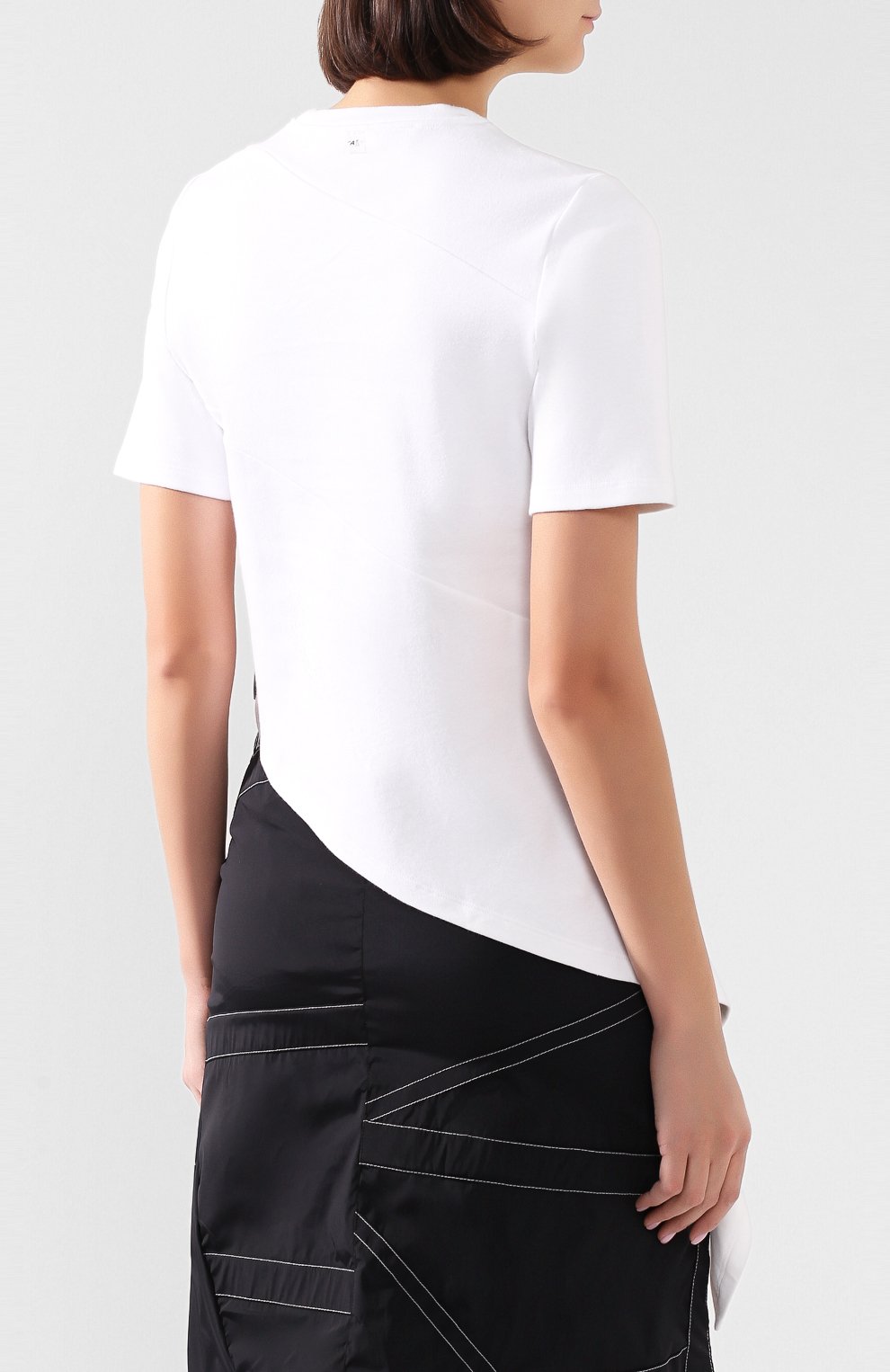 Хлопковая футболка OFF-WHITE белого цвета по цене 35700 руб., арт. 0WAA077S20JER0010145, фото 4 Хлопковая футболка OFF-WHITE, арт. 0WAA077S20JER0010145, фото 4
