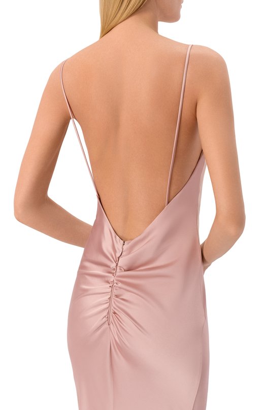 Атласное платье The Andamane T190130A/TNP229 Розовый  T190130A/TNP229 Фото 4