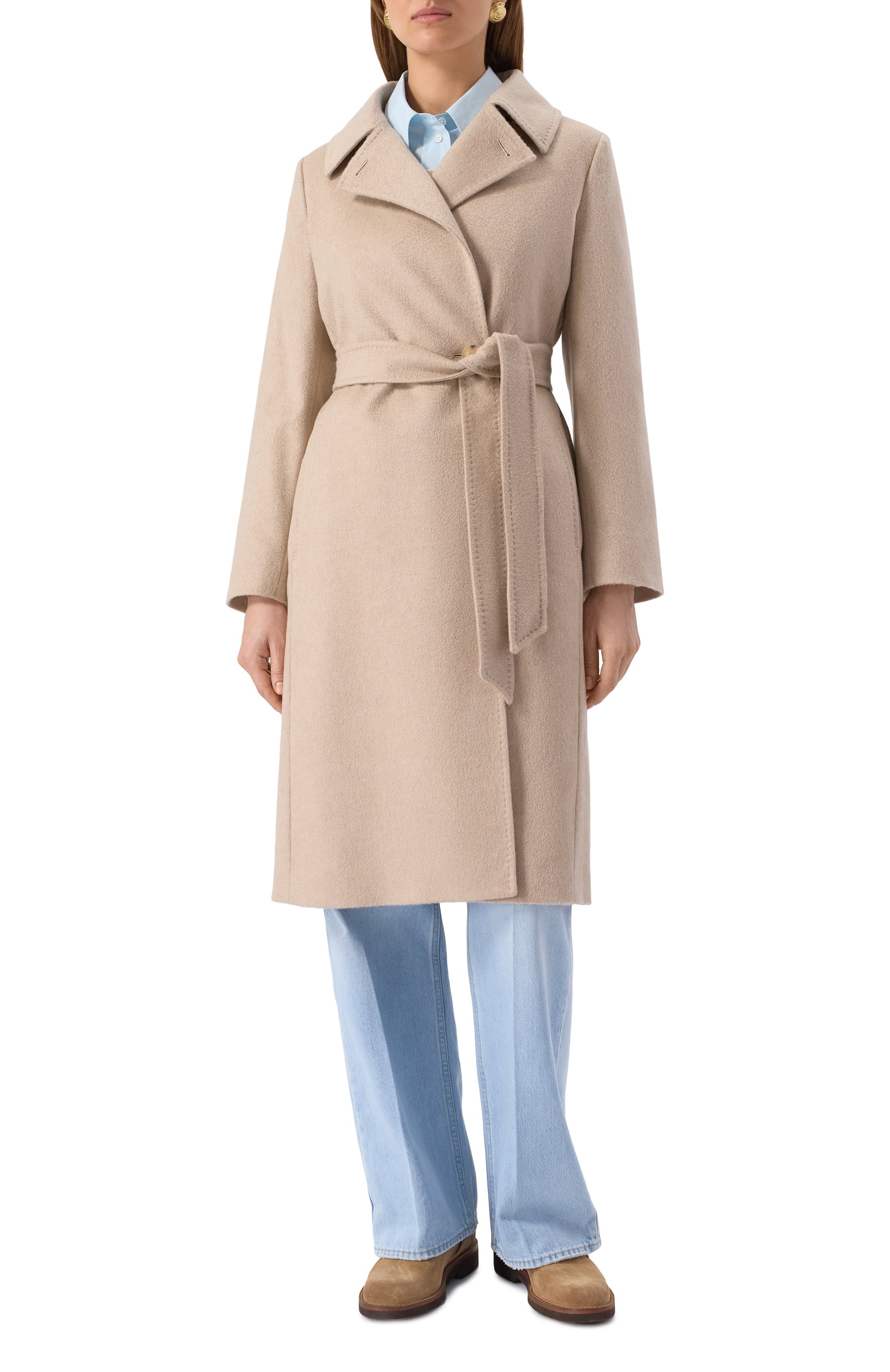 Кашемировое пальто MAX MARA STUDIO, арт. C0LLAGE, фото 3