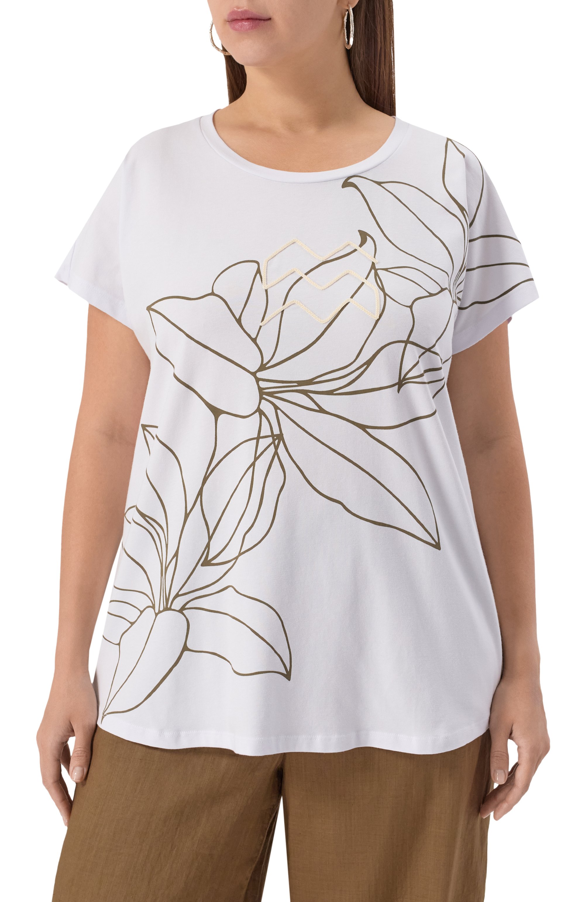 Хлопковая футболка PERSONA BY MARINA RINALDI, арт. GLENN, фото 3