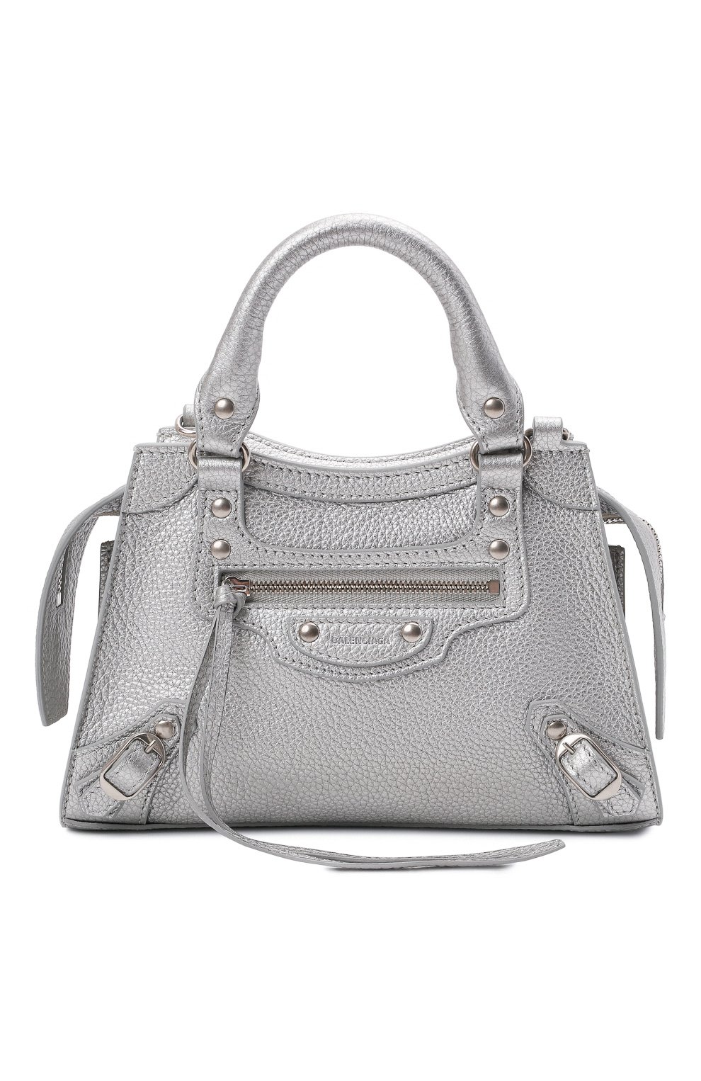 Сумка neo classic city mini BALENCIAGA серебряного цвета по цене 183000 руб., арт. 638524/15YKY, фото 1 Сумка neo classic city mini BALENCIAGA, арт. 638524/15YKY, фото 1