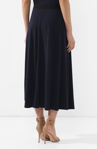 Юбка-миди BY MALENE BIRGER темно-синего цвета по цене 12650 руб., арт. Q55597142/SKI5002S91, фото 4 Юбка-миди BY MALENE BIRGER, арт. Q55597142/SKI5002S91, фото 4