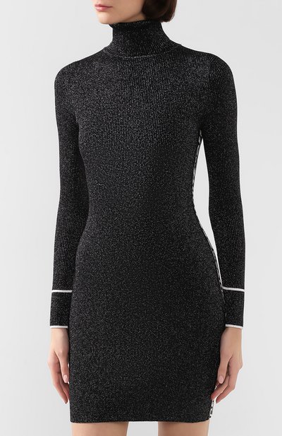 Платье OFF-WHITE черного цвета по цене 67950 руб., арт. 0WHI016E19E780779100, фото 3 Платье OFF-WHITE, арт. 0WHI016E19E780779100, фото 3