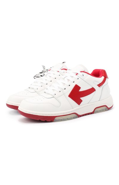 Кожаные кеды out of office OFF-WHITE, арт. 0MIA189F20LEA0010125, фото 1