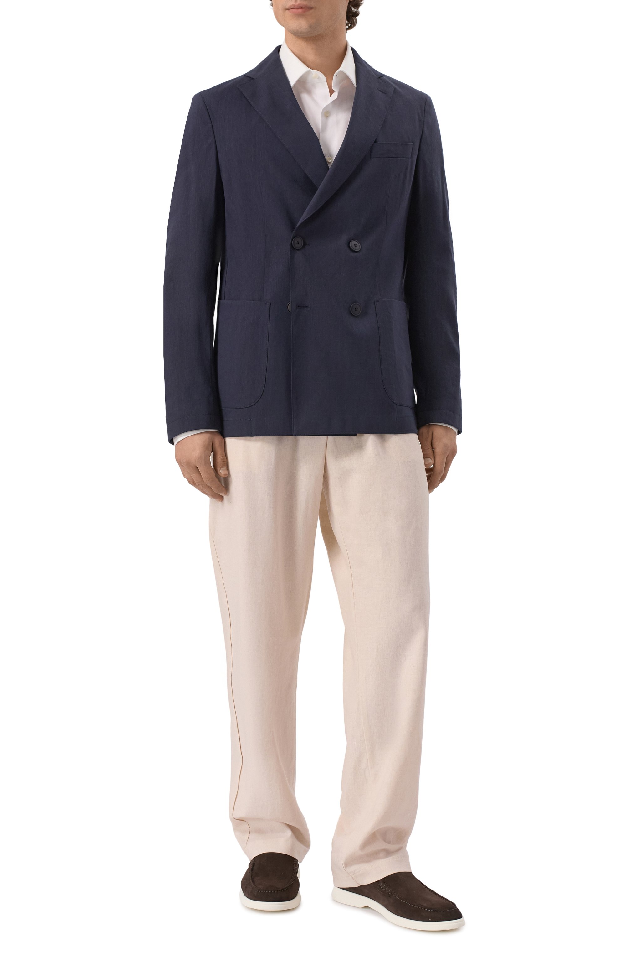 Пиджак изо льна и вискозы BOSS, арт. 50540686, фото 2