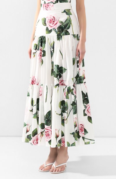 Хлопковая юбка DOLCE & GABBANA, арт. F4A8QT/HS5FZ, фото 3