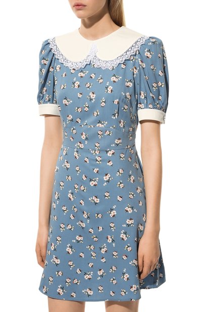 Платье из вискозы botrois x tsum BOTROIS голубого цвета по цене 15330 руб., арт. SKU000023423, фото 3 Платье из вискозы botrois x tsum BOTROIS, арт. SKU000023423, фото 3