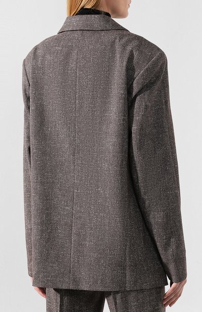 Жакет из смеси хлопка и льна TOTEME, арт. L0RE0 193-111-702, фото 4